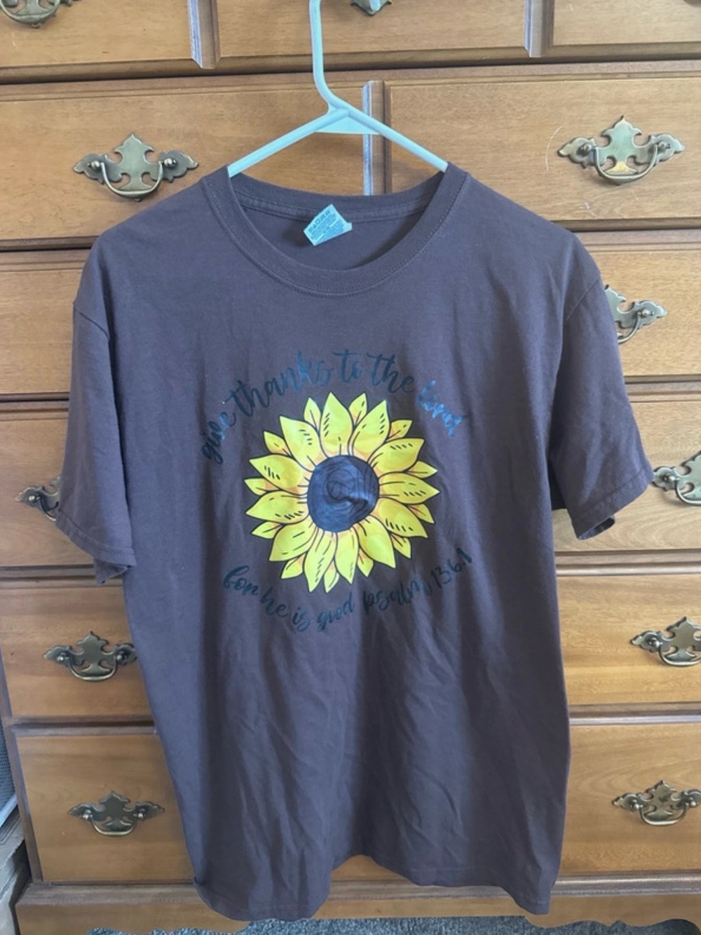 Brown Sunflower Graphic Tee